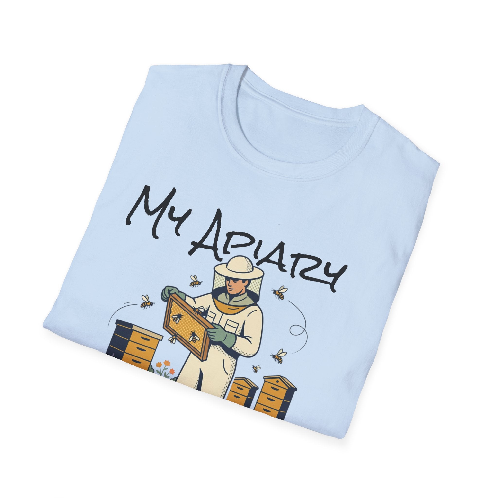 Beekeeper T-Shirt – My Apiary Illustration Tee AI generated