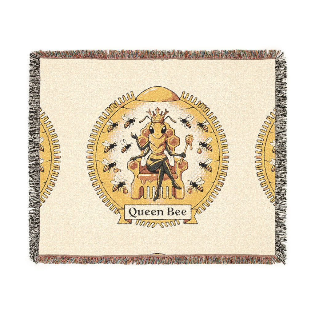 Queen Bee Woven Blanket — Comfy AI-Generated Throw
