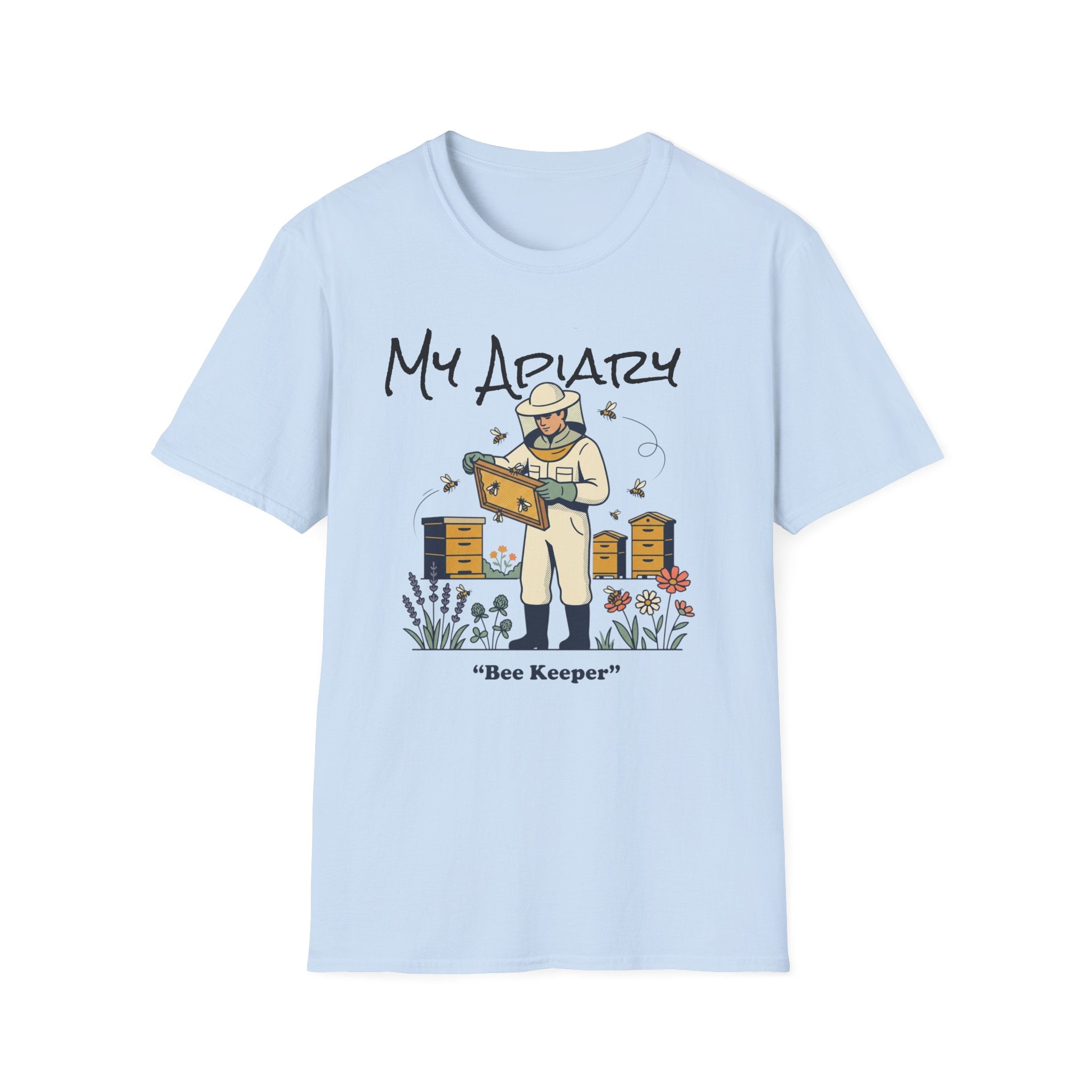 Beekeeper T-Shirt – My Apiary Illustration Tee AI generated