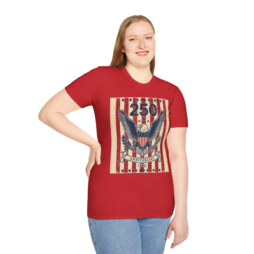 Eagle Shield T-Shirt — Vintage American Flag Patriotic Tee