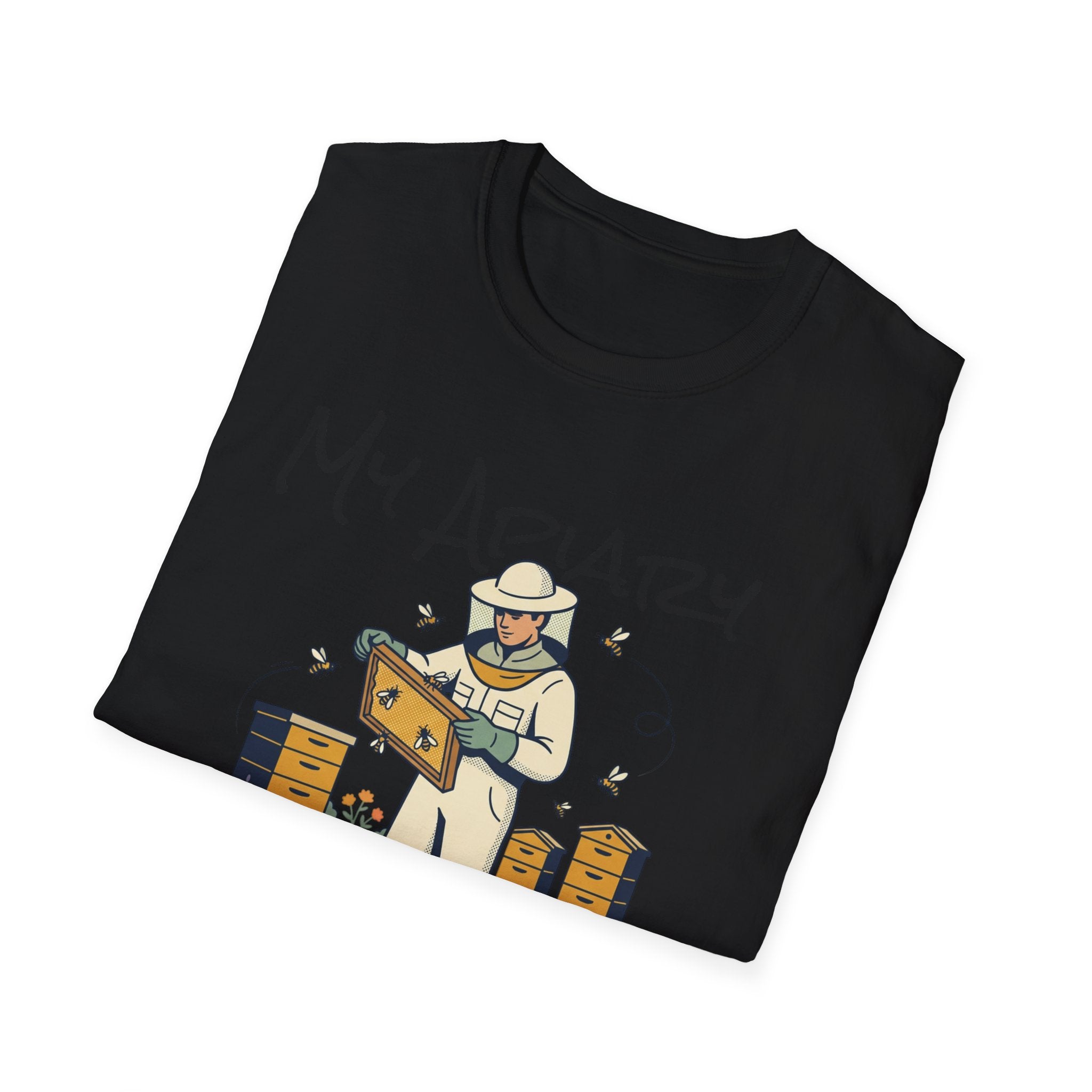 Beekeeper T-Shirt – My Apiary Illustration Tee AI generated