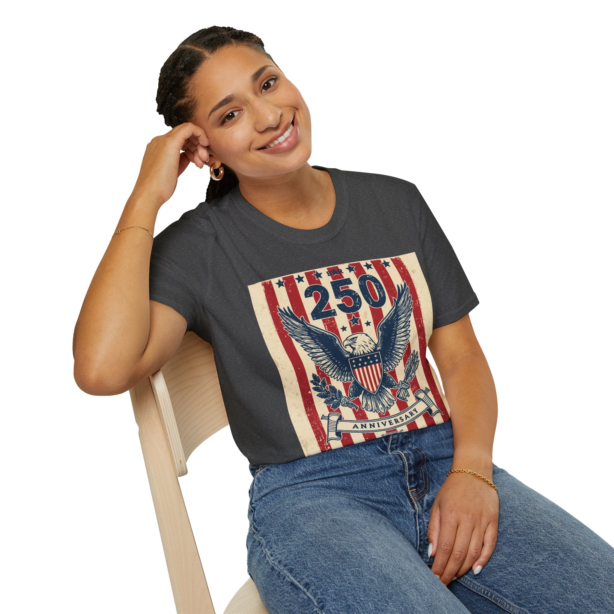 Eagle Shield T-Shirt — Vintage American Flag Patriotic Tee