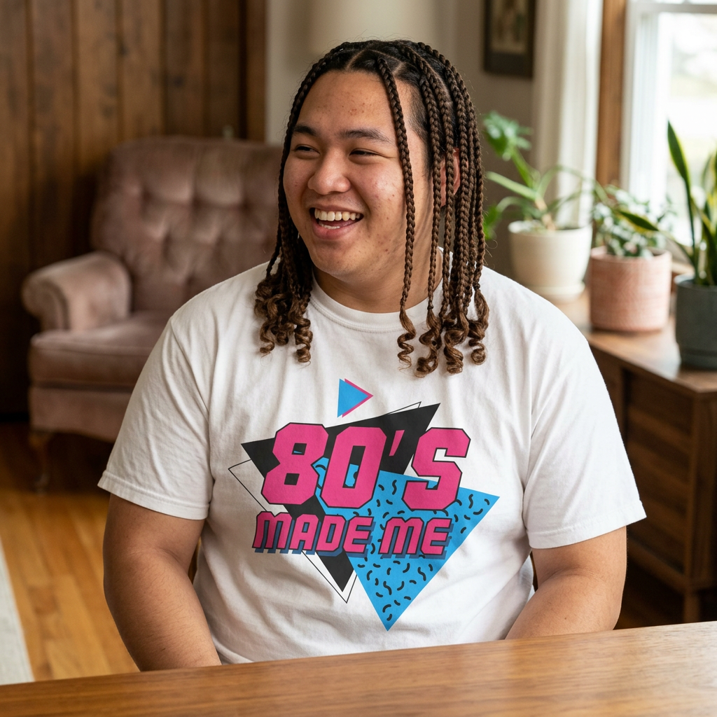 Born in the 80s T-Shirt — Big Hair, Loud Colors Retro Tee