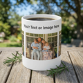 Personalized Photo Mug 11oz — Custom Family Photo & Text Coffee Cup