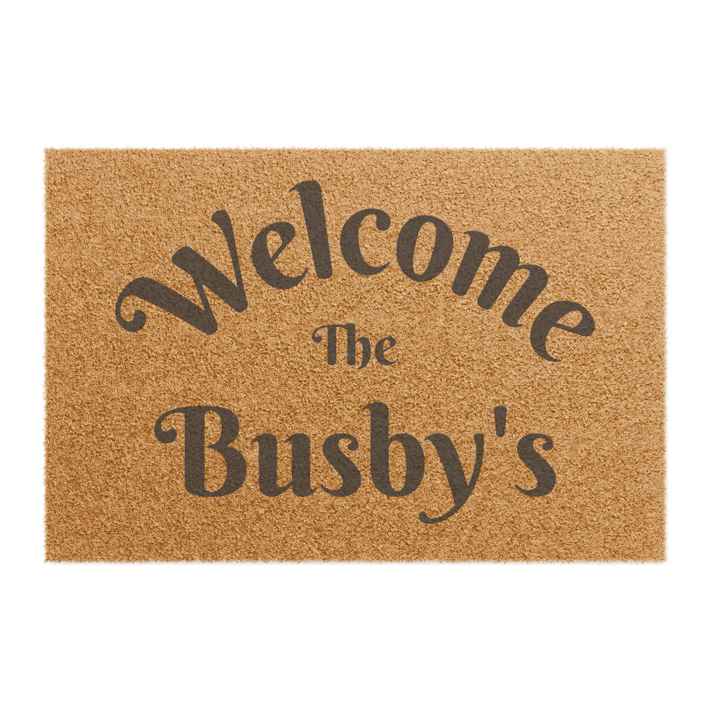 Personalized Welcome Doormat — Custom Name Home Entrance Mat