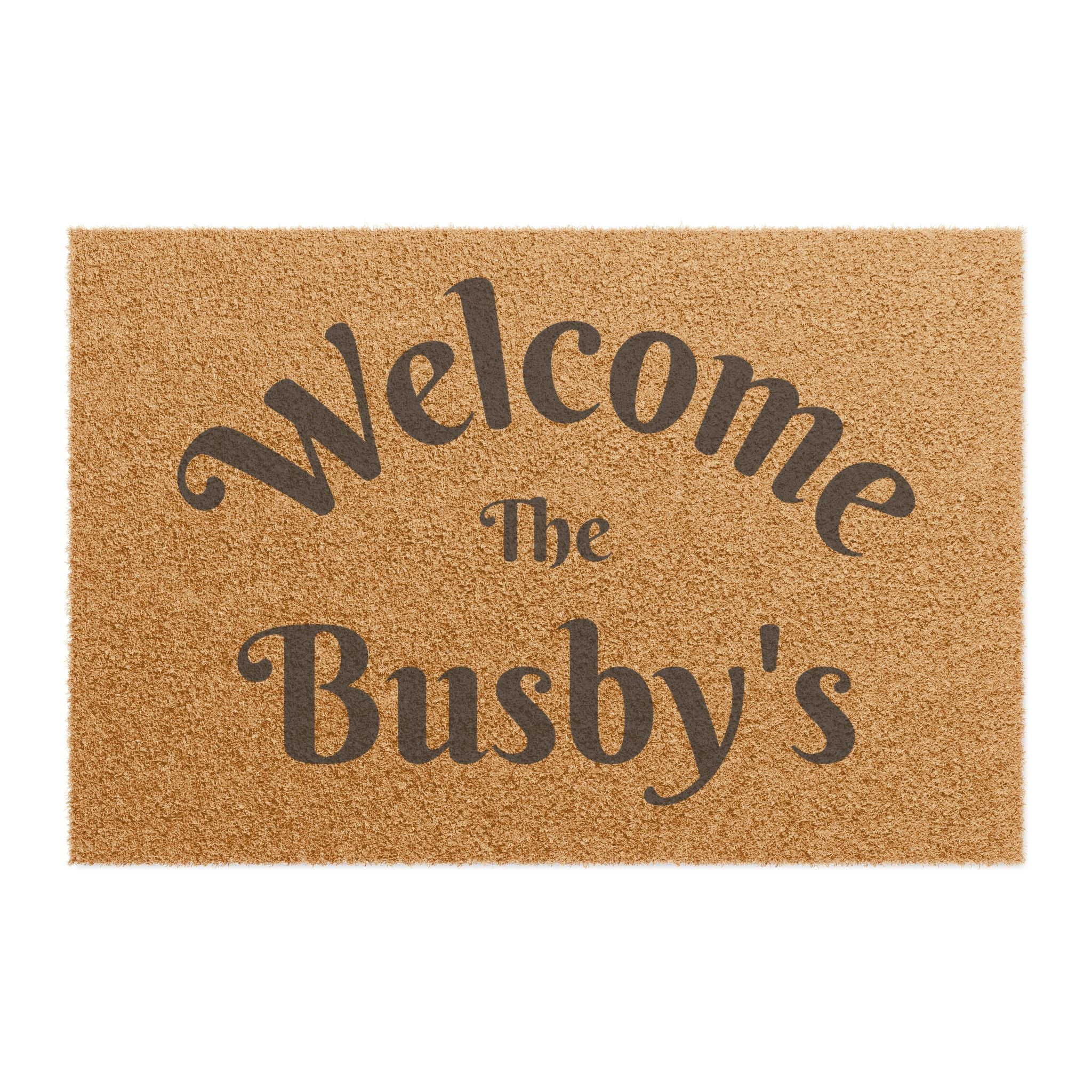 Personalized Welcome Doormat — Custom Name Home Entrance Mat