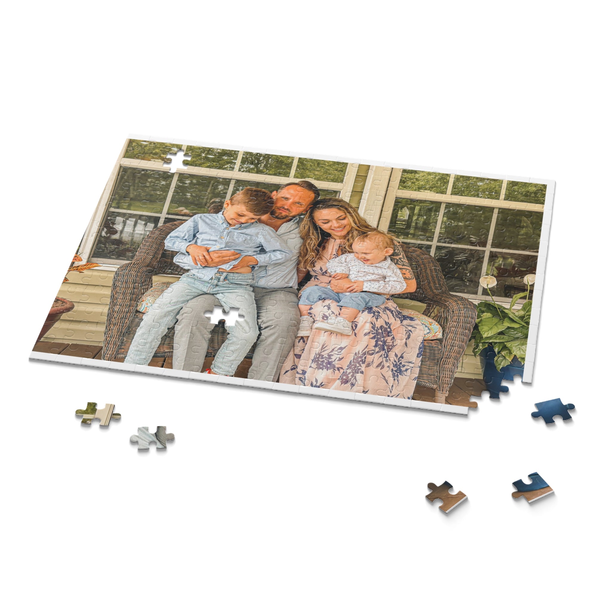 Custom Photo Puzzle — 120/252/500-Piece Personalized Jigsaw for Family Bonding