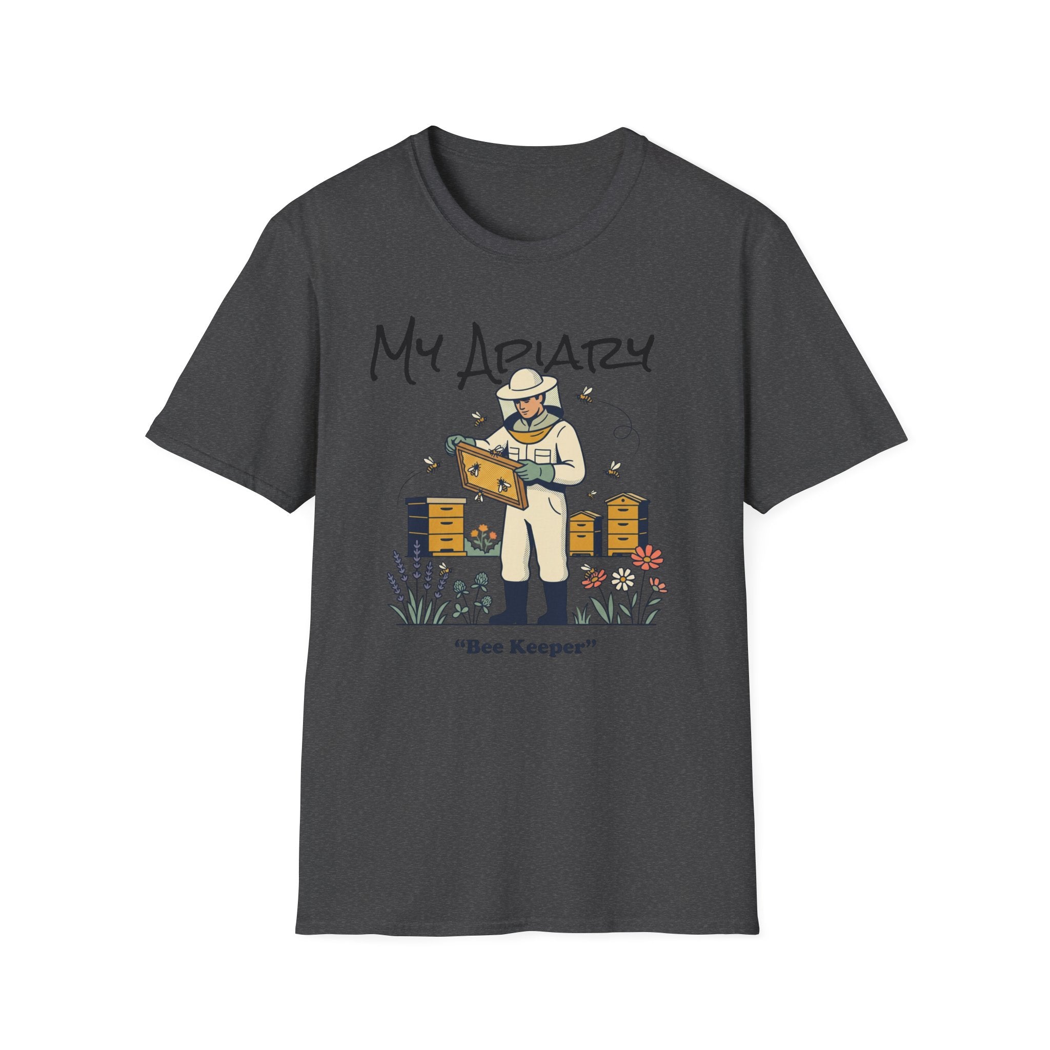 Beekeeper T-Shirt – My Apiary Illustration Tee AI generated