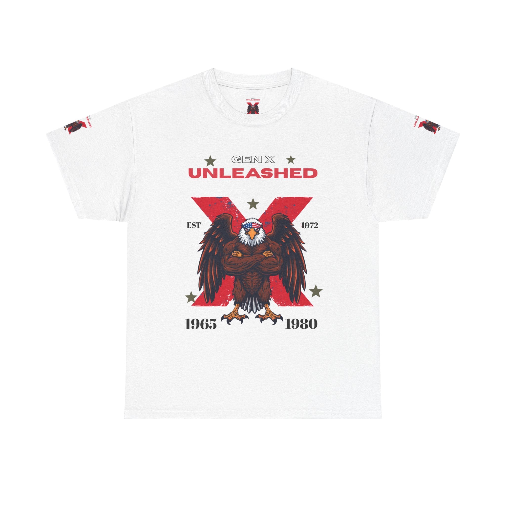 Born Unleashed Eagle Tee — Patriotic Vintage Graphic T-Shirt