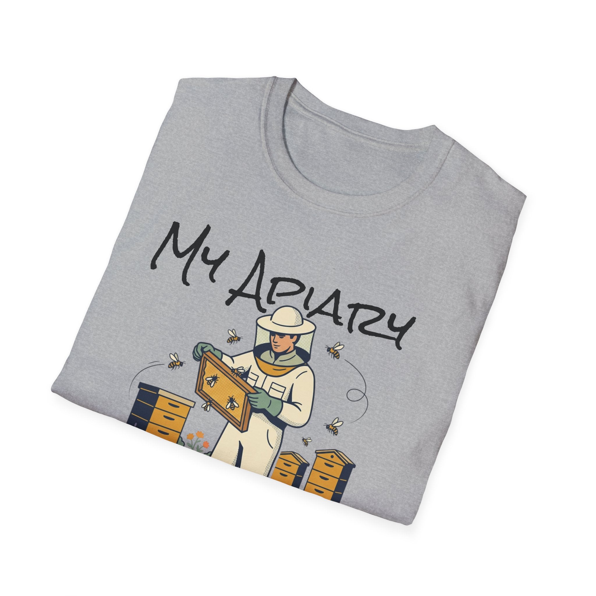 Beekeeper T-Shirt – My Apiary Illustration Tee AI generated
