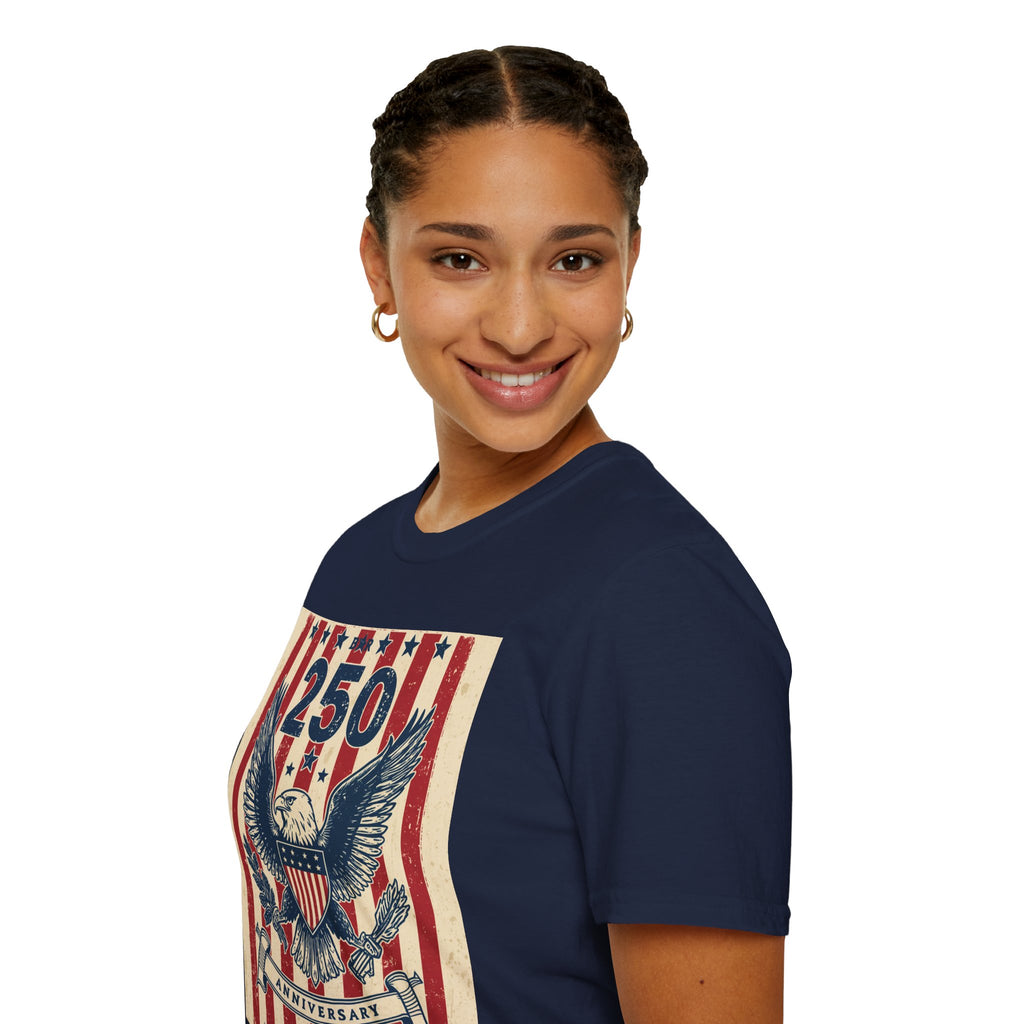 Eagle Shield T-Shirt — Vintage American Flag Patriotic Tee
