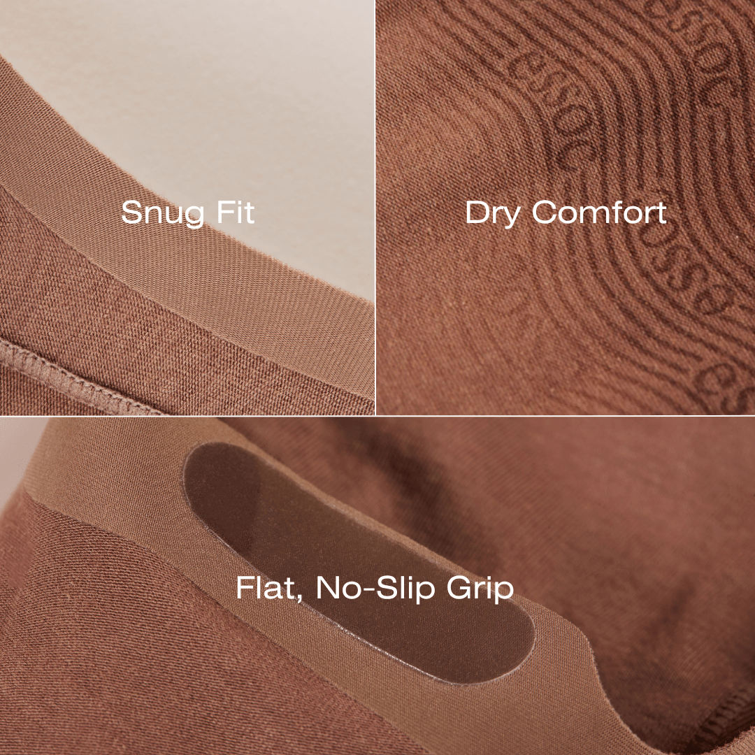 Unisex Cotton No Show Socks 3-Pack | Espresso Brown